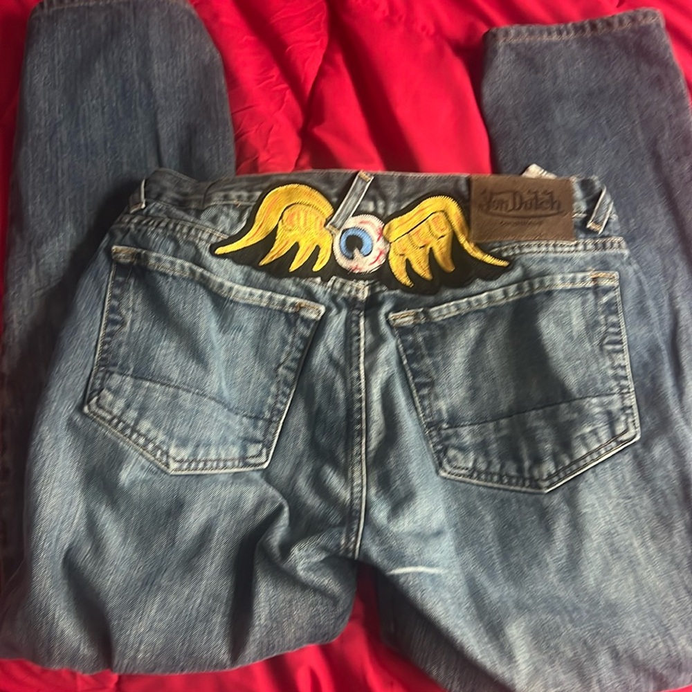 Vintage Men's Von Dutch Jeans Size 32